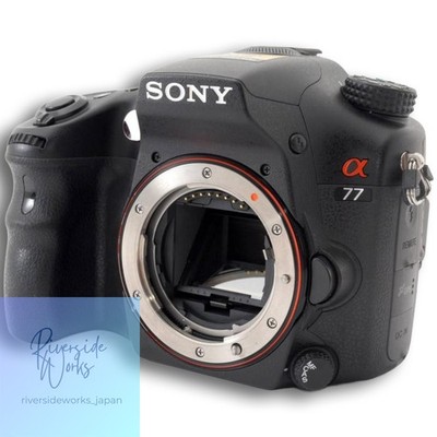 Sony Alpha 77 Digital Camera Body SLT-A77V Used with New SD Card & Extras JP