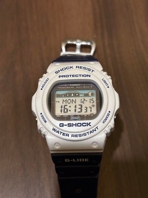 CASIO G-SHOCK GWX-5700SS-7JF Surf Watch Blue White Tide Graph Solar