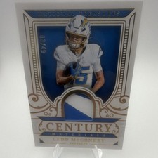 Panini National Treasures Ladd McConkey Century Materials 3/49 Chargers CM-LMY