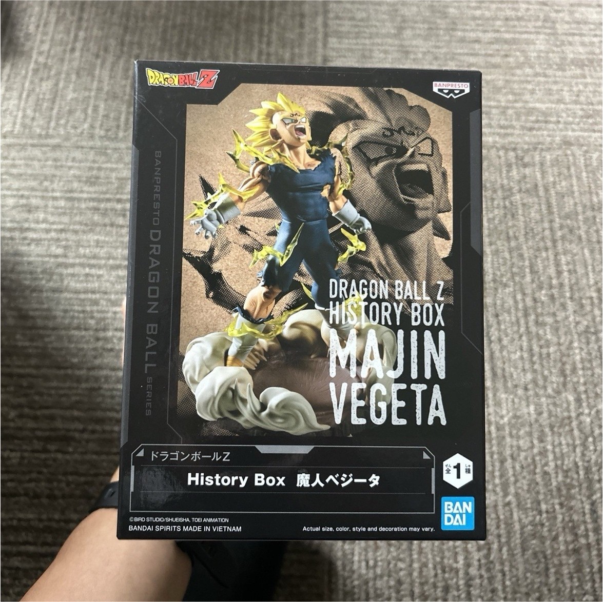 Banpresto Dragon Ball Z History Box Majin Vegeta Figure Anime Toei