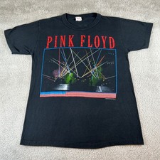 Vintage Pink Floyd 1987 Concert Tour Band T-Shirt Men's Large Black Made in USA