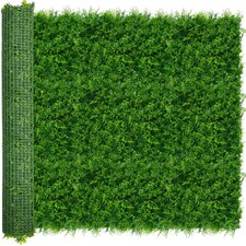ODTORY Artificial Plants Hedge Grass Wall Panels: 68x120 Inch 56.7 sqft