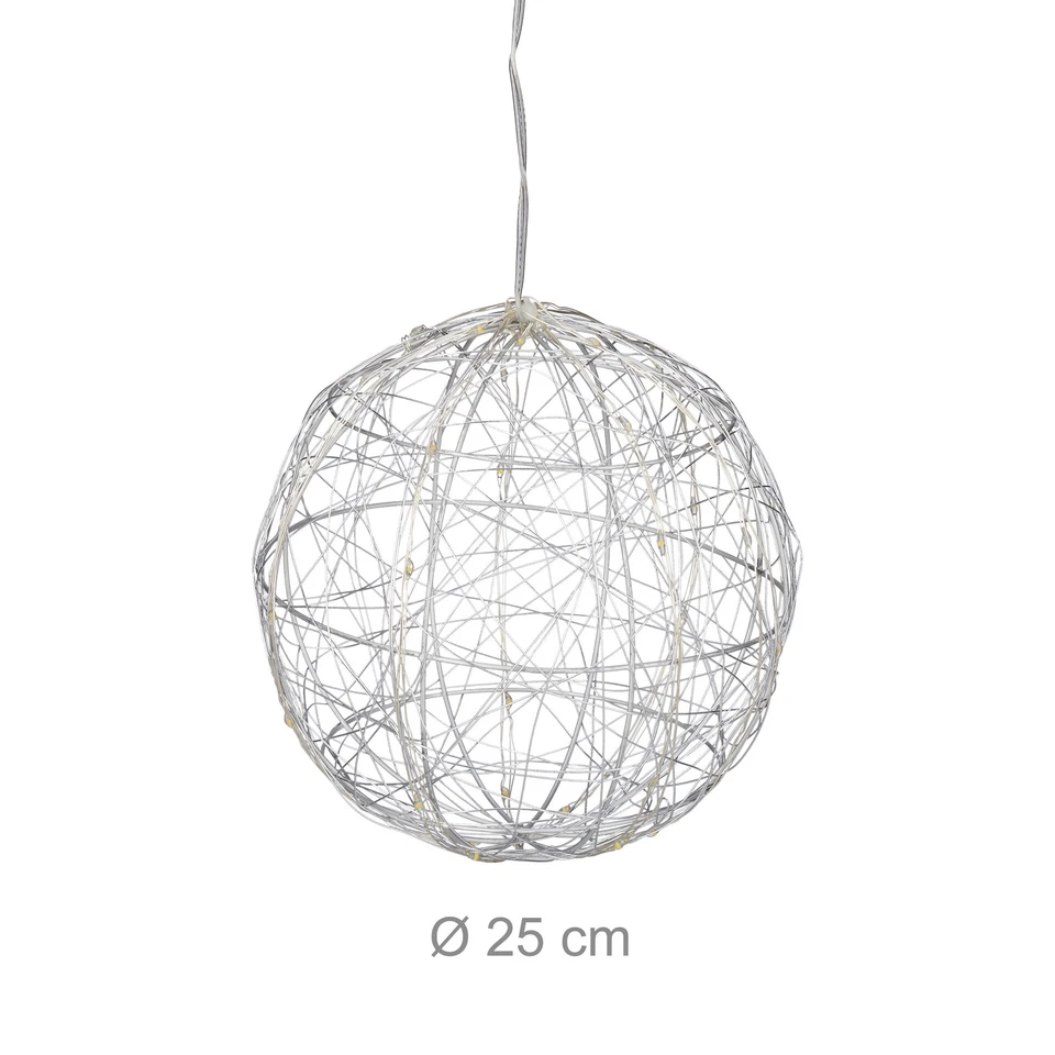Sfera a led decorativa Palla di luci 3 m 260 g Sfera luminosa Lampada decorativa - Immagine 4 di 4