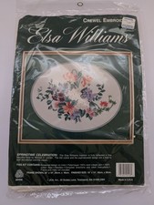 Spring Floral Crewel Kit Elsa Williams Springtime Celebration Sealed Embroidery