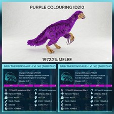 ARK ASA Therizinosaur  BABY PAIR Top Melee 1972% Official PVE PC/PS5/XBOX ✅