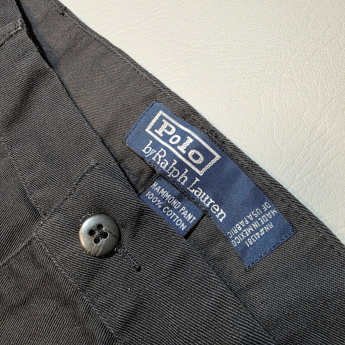 New Polo Ralph Lauren Black Chino Hammond Pant Classic Fit 38x30