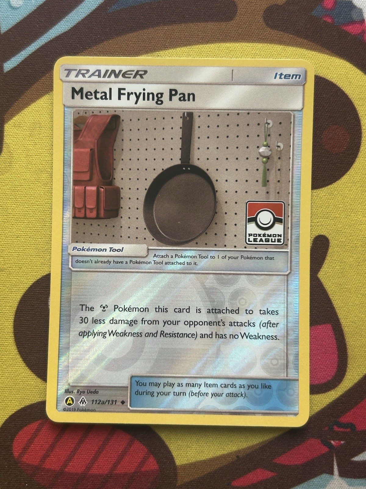 Pokemon Metal Frying Pan 112a/131 - League Promo Holo - SM Forbidden Light