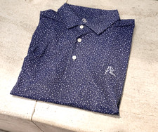 Rhoback Mulligan Polo Breathable Golf Shirt Men's Green UV Shield Sun Guard