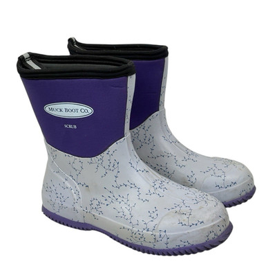Muck Women's Muckster II Mid Waterproof Boots Size 8/8.5 Purple / Gray