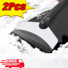 2pcs Car Ice Scraper Snow Shovel Windshield Defroster Stainless Steel Tool