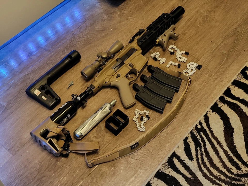 CUSTOM RIFLE PCP/CO2 SIG SAUER RATTLER CANEBRAKE AIRGUN BUILD (COMPLETE BUILD!) - Image 2 of 4