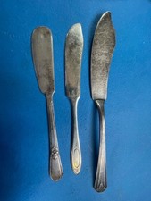 3 Vtg  Master Butter Cheese Knife  Adam, Adoration & Rogers