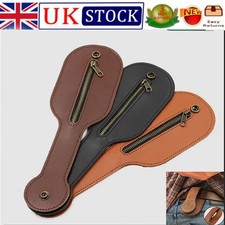 Unisex Mens & Ladies | SMALL Leather Coin Purse - Key Pouch | Zips-Free Ship