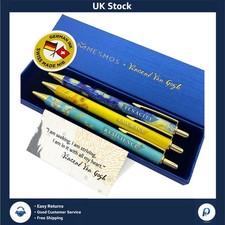 Inspirational Art Pens Engraved Gift Set Ballpoint Smooth Flow 3-Pack