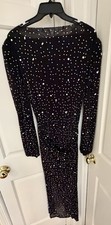 Anne Marie Petite Midi-length Cocktail Dress. Size 12P Black