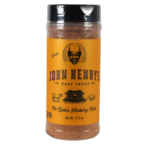 John Henry's Store Ole Bobs Hickory w/ Garlic Rub Seasoning 11.5 Oz Bottle 55126
