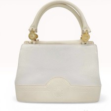 Authentic GIANNI VERSACE Sunburst Leather Patent Leather Handbag