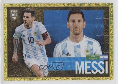 2021-22 Panini Fifa 365 The Golden World of Football SP Lionel Messi #341 0a16