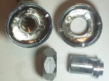 Plumbing ECCENTRIC FLANGED INLETS 1/2” NPT FEMALE 1 17/32 1.531 HEX NUT PAIR