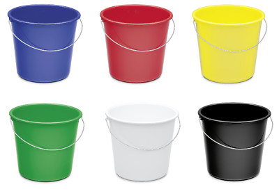 Bekaform Kunststoff-Haushaltseimer rund 5 Liter Plastik Eimer Universaleimer