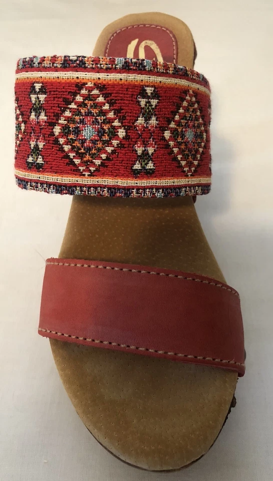Sandalias para mujer Sbicca vintage rojas suroeste talla 7 Foto 2 de 4