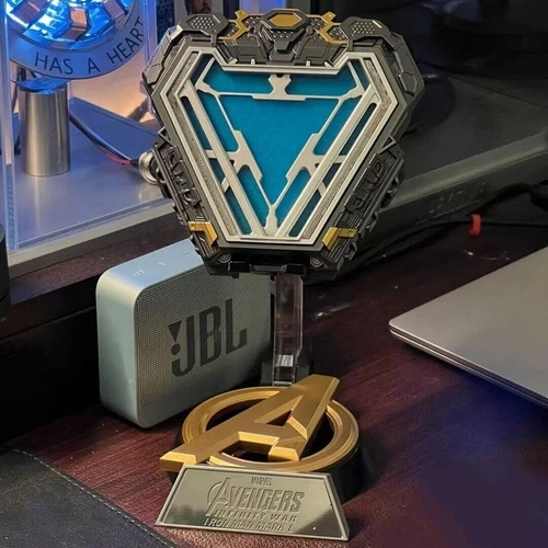 Iron Man MK50 Arc Reactor Tony Stark 1:1 Wearable Heart Chest Light Figure Gifts - Bild 4 von 24