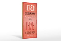 Holzschild Spruch 27X10 Cm Leben Lerne Im Regen Zu Tanzen Rotes Deko Schild