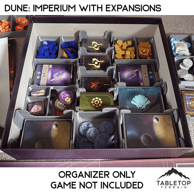 Dune: Imperium with Rise of Ix and Immortality Board Game Insert / Organizer 