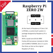 Raspberry Pi Zero 2 W with Aluminum Enclosure CNC Armored Case and Power GPIO