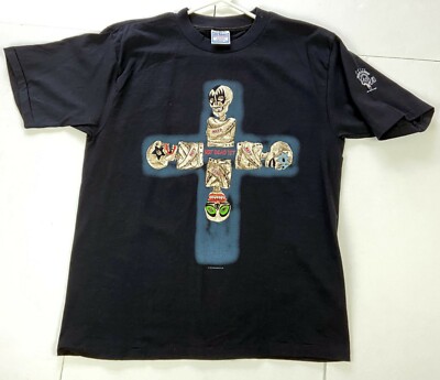 KISS キッス　ロックTシャツ　1994 Vintage KISS T-Shirt Not Dead Yet Skulls Straitjackets Cross