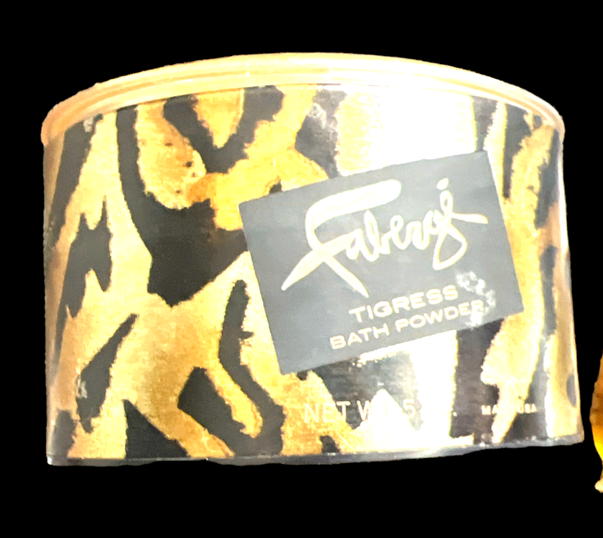 Vintage Faberge' Tigress Bath Powder Unused Sealed! 5-oz USA