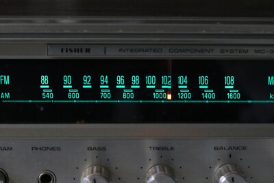 Vintage Fisher AM/FM 8-Track Recorder/Player MC-3010 Power On