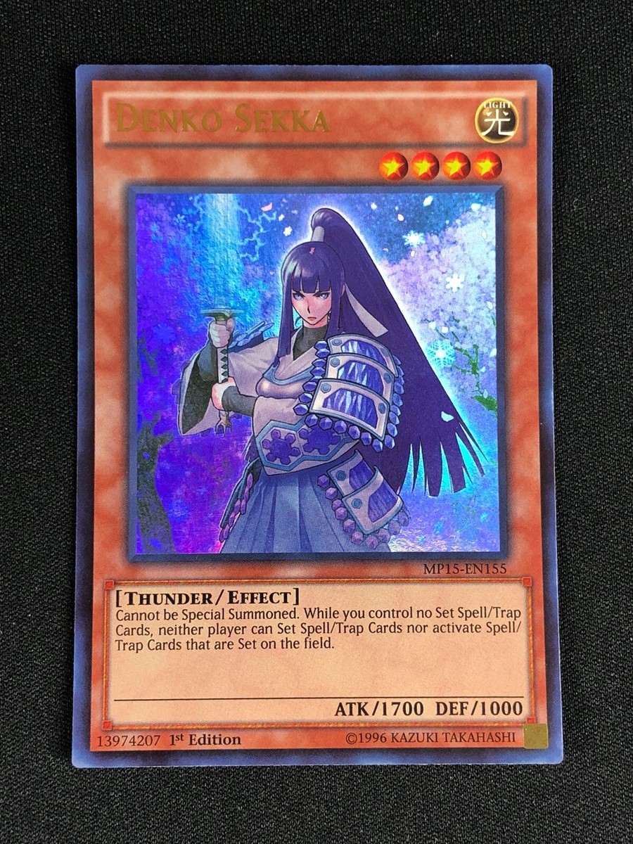 yugioh denko sekka deck SDCH-EN018 1ST COMMON X3 (NM) YUGIOH DENKO SEKKA MP15-EN155 1ST