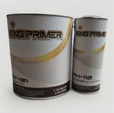King Primer 2k Primer Surfacer High Build Fast Drying Gray Gallon Kit