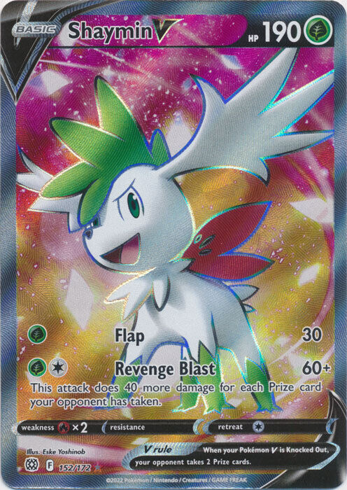 Shaymin V - 152/172 - Full Art Ultra Rare