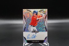 EVAN CARTER 2020 Leaf Flash AUTO Card #BA-EC2 Texas Rangers Rookie HOT (1B)