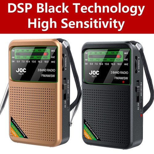 Free shipping DSP High-Sensitivity Radio with AM, SW, FM, and Rechargeable