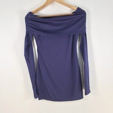 Lioness dress womens Small mini bodycon navy blue long sleeve stretch 102935