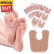 60pcs U-Shaped Felt Callus Pads, Metatarsal Pads Self-Stick Cushions Protect Cal