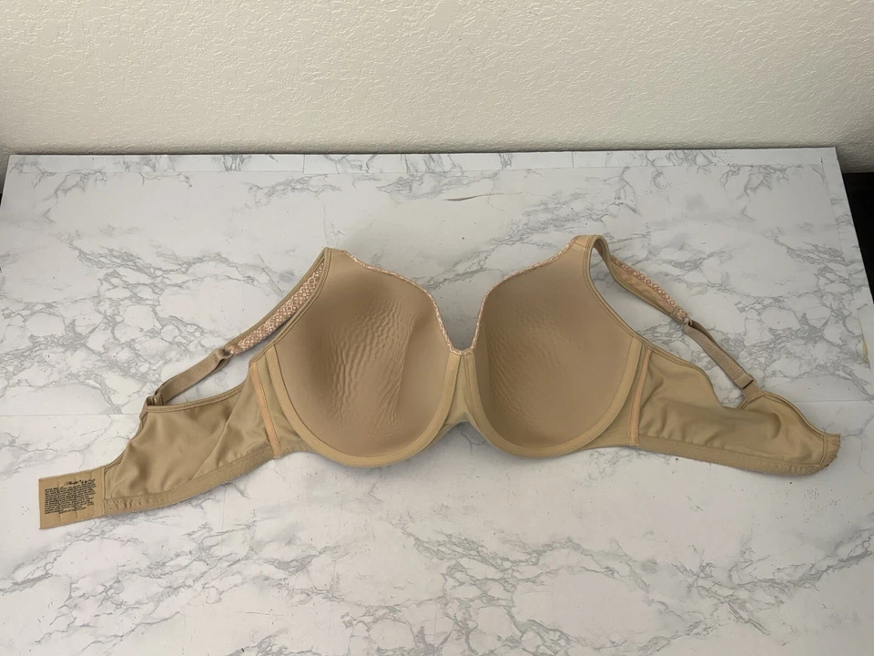 Playtex Shape Bra 40D 4823 Balconette Underwired Full Coverage Padded Tan L - Image 4 of 4