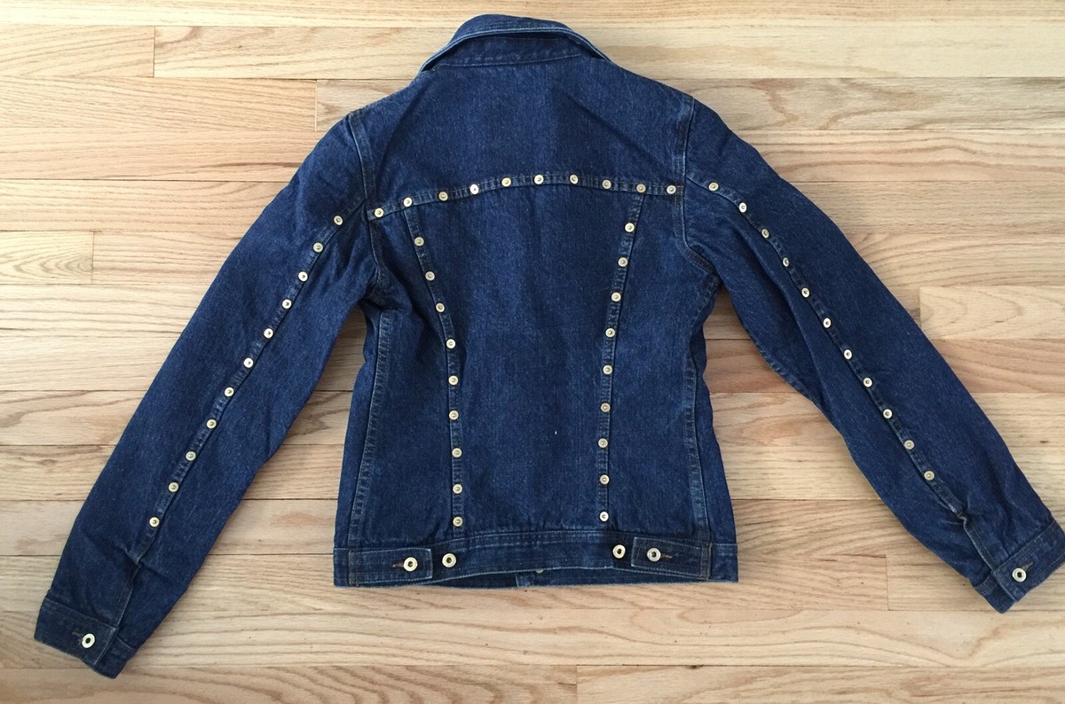 D&Gジャケット Dolce & Gabbana rhinestone-embellished Denim Jacket | Blue