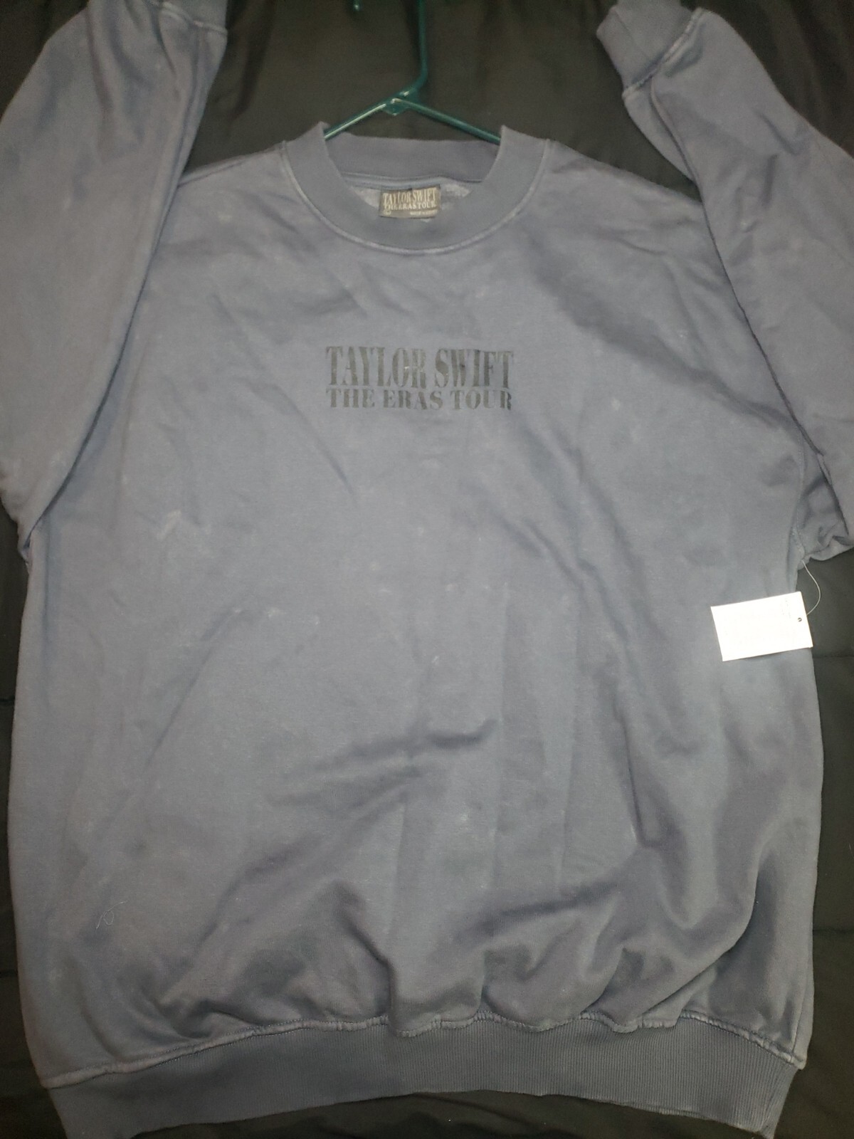 Taylor Swift Eras Tour Official Merch Blue Crewneck Sweatshirt Large New  Limited | eBay