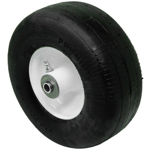 (2) Flat Free Solid Tire Front Caster Wheel 9x3.50-4 for Exmark 103-1224 103-217 - 第 2/5 張圖片