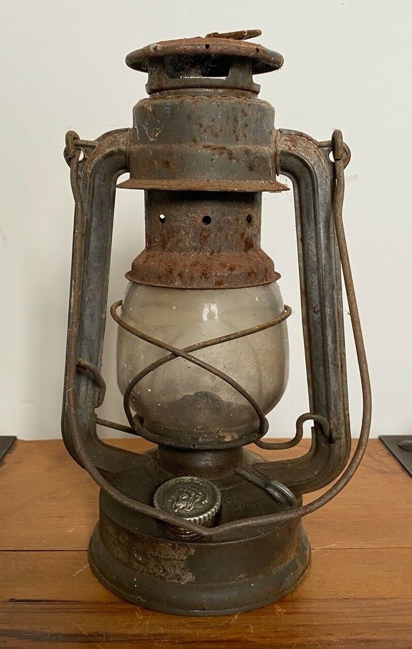 RARE VINTAGE Feuerhand Kerosene Lamp 275 Western Germany Baby Lantern
