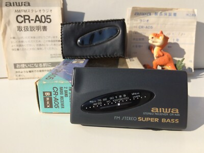 Aiwa CR-A05 Radio Receiver AM/FM WYU1B Super Bass Pipe-phone