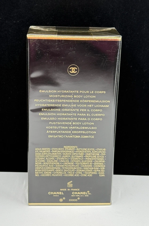 NEW Coco Noir Chanel Moisturizing Body Lotion 6.8 oz - Image 3 of 4