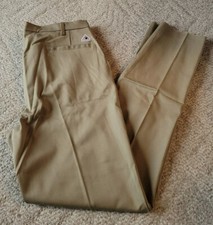 Bulwark Flame Resistant Pants Size 38 X 38.5 FR Tan Cotton PEW2KH4 Unhemmed Qt2