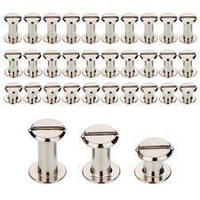 75 Pcs Screw Post Metal Chicago Screws Leather Screw Nail Rivet Button
