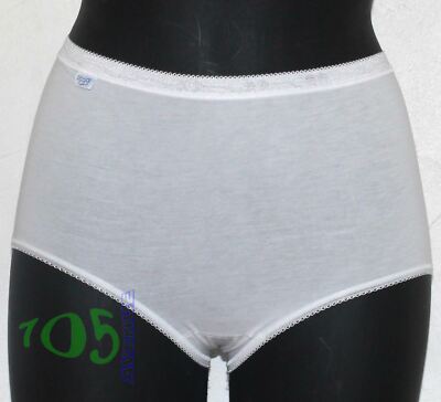 New White Panties + Sloggi Basic Maxi + FR 40/42/44/48/50 (38/40/42/46/48 EUR)