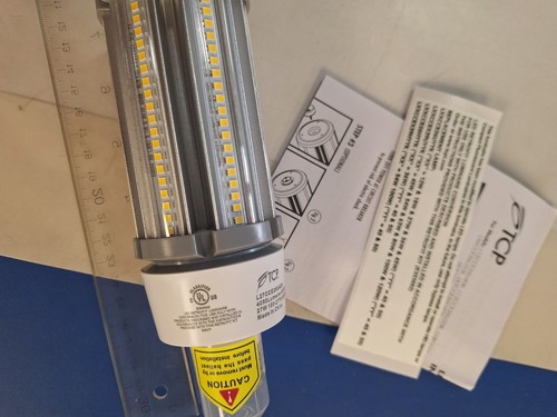 TCP L27CCE26U40K 27W 4050L 4000K LED CORN COB 100W METAL HALIDE EQUAL WORK/HOME